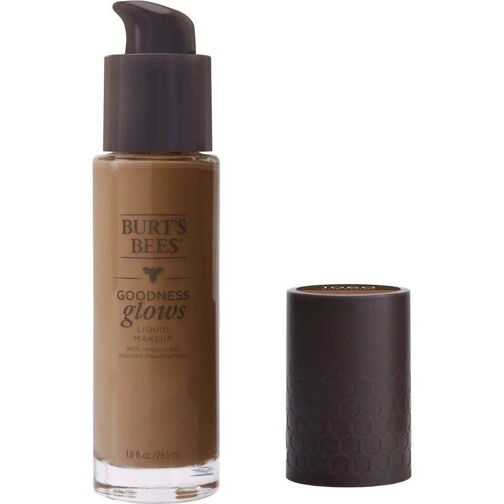 Burt's Bees Goodness Glows Liquid Makeup #1060 Chestnut Foundation New Sealed